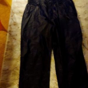 Men's leather pants.